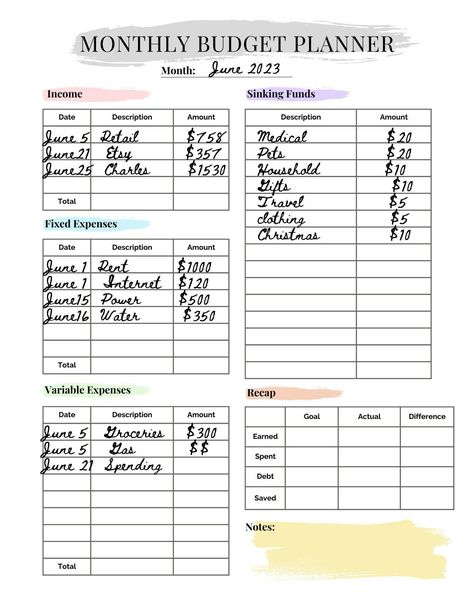 Monthly Budget Planner No Debt Printable digital finance tracker minimalistramadanplanner plannerorganization #dailyplannerprintable #plannertips Budgeting Planner Ideas, Bi Weekly Budget Printable Free, Bi Weekly Budget Planner, Debt Printable, Monthly Spending Tracker, Weekly Spending Tracker, Weekly Budget Printable, Free Weekly Planner Templates, Bi Weekly Budget