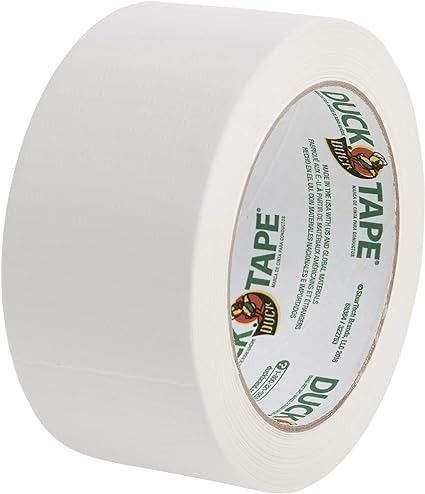 Amazon.com: Duck 1265015 1.88" x 20 yd Winking Tape, Single Roll, White : Office Products Duck Tape Wallet, Simple Background Design, Transformers Birthday Parties, Transformer Birthday, College Packing, Laminate Colours, Cheap Vinyl, Waterproof Tape, Creative Arts And Crafts