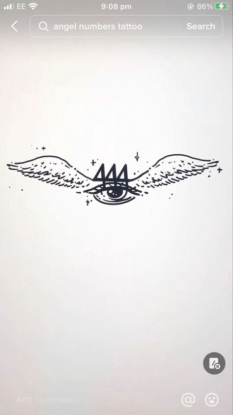 444 Wings Tattoo, Minimalistic Angel Tattoo, Eye Angel Tattoo, Angel Eyes Tattoo, Angel Eye Tattoo, Eye With Wings Tattoo, 444 Angel Tattoo, 444 Tattoos, Tattoo Angel Wings