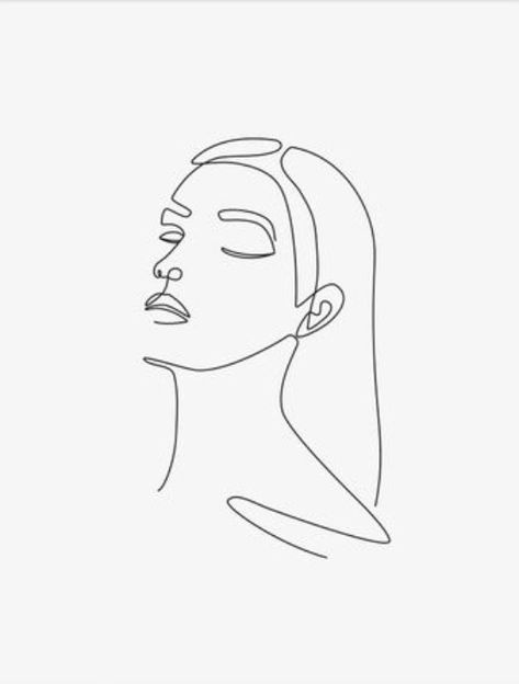 Hair Outline Drawing, Cosmetic Nursing, Hair Outline, Side View Of Face, Candle Photoshoot, Hair Salon Marketing, Wall Graffiti, Feather Chandelier, Face Outline