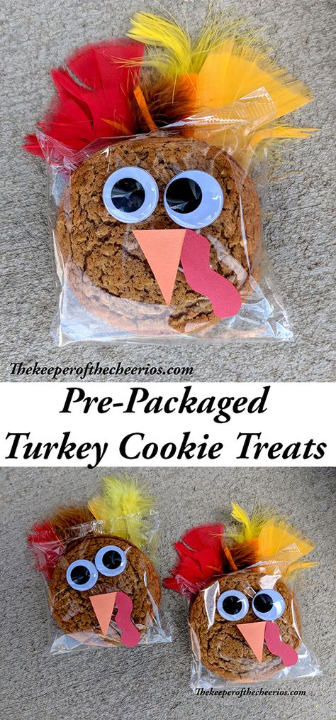 Prepackaged Thanksgiving Turkey Cookies, school treat idea, Thanksgiving school treat, Turkey treat, Turkey craft  #Thanksgivingtreat #thanksgivingdecorations Thanksgiving School Treats, Thanksgiving Turkey Cookies, Turkey Treats, Thanksgiving Snacks, Thanksgiving School, Turkey Cookies, Thanksgiving Classroom, Turkey Crafts, Thanksgiving Preschool