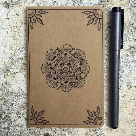 Small Mandala Drawing, Mandala Notebook, Ornamental Art, Galaxy Artwork, Mandala Doodle, Art Journal Cover, Doodle Art Drawing, Doodle Inspiration, Mandala Design Pattern