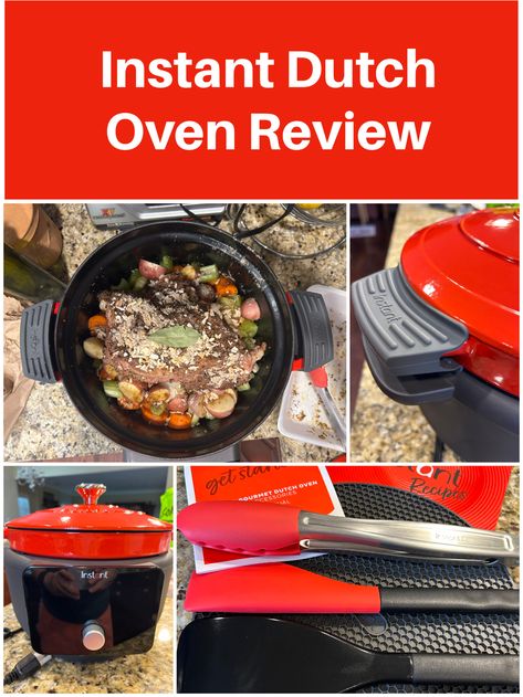 This Instant Dutch Oven review covers all of the features and functions of the electric Instant Pot Dutch Oven and the results of testing the product after making two different recipes. #InstantPotCooking #DutchOven #review #InstantDutchOven Instant Dutch Oven, Dutch Oven Recipes Cast Iron, Dutch Oven Pot Roast, Oven Pot Roast, Instant Pot Cookbook, Dutch Oven Recipes, Oven Canning, Cast Iron Dutch Oven, Campfire Cooking