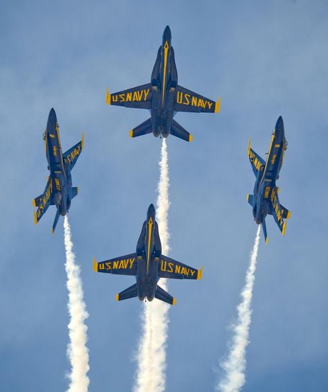 Blue Angels coming to Huntington Beach for 2017 airshow - The Orange County Register Blue Angels Air Show, Us Navy Blue Angels, Angel Flight, Uss Arizona, Go Navy, Navy Aircraft, Blue Angel, Military Jets, U S Navy