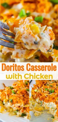 Doritos Casserole, Casserole With Chicken, Recipes Using Rotisserie Chicken, Dorito Casserole, Creamy Chicken Casserole, Casserole Chicken, Ground Beef Stroganoff, Crock Pot Recipes, Weeknight Dinner Recipes Easy