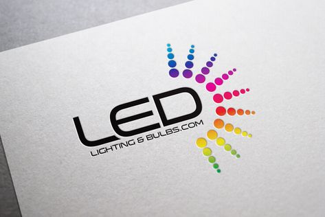 Led Logo Design, Light Logo Design, Logo Communication, Letter D Crafts, Colourful Logo, Bright Logo, Business Card Design Black, Colour Spectrum, Led Store