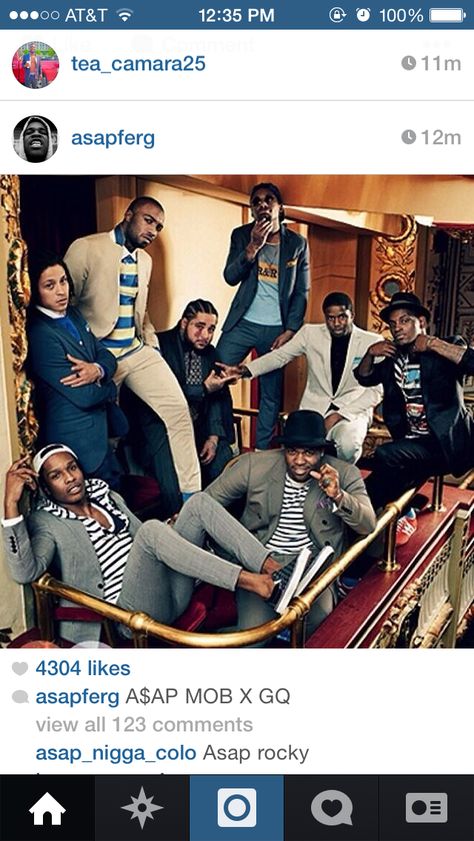 My Fave Crew!   ASAP Rocky, ASAP Ferg, ASAP Bari,  ASAP Illz,  ASAP Yams,  ASAP Twelvyy,  ASAP Nast,  and ASAP Ant (I believe that's him...can't really tell) Asap Mob, Harlem Shake, Pretty Flacko, Down Suit, What To Wear Today, Asap Rocky, Hip Hop Art, Gq Magazine, Custom Suit