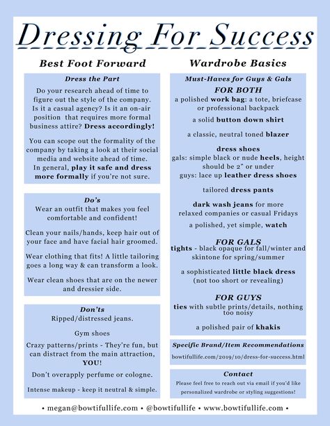 Dress for Success – Putting Your Best, Professional Foot Forward - Bowtiful Life Tips To Become Successful, Dressing For Success, Dress For Success Quotes, Tips For Academic Success, Salary Negotiation Tips, No Other Success Can Compensate For Failure In The Home, Business Attire Dress, Professional Backpack, Loyola University Chicago