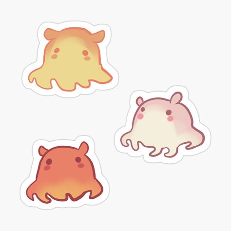 Get my art printed on awesome products. Support me at Redbubble #RBandME: https://www.redbubble.com/i/sticker/Dumbo-octopus-art-pack-by-Mayarart/158133542.EJUG5?asc=u Sea Animals Drawing, Dumbo Octopus, Cartoon Sea Animals, Octopus Illustration, Animals Drawing, Animals Illustration, Octopus Art, Art Sea, Illustration Cartoon