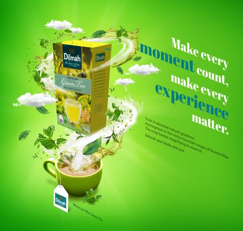 Digital Ad - Tea and how flavor comes alive in your mouth Tea Advertisement, Chai Pani, Body Essence, Billboard Design, Herbal Tea, Green Tea, Social Media, Tea, In This Moment