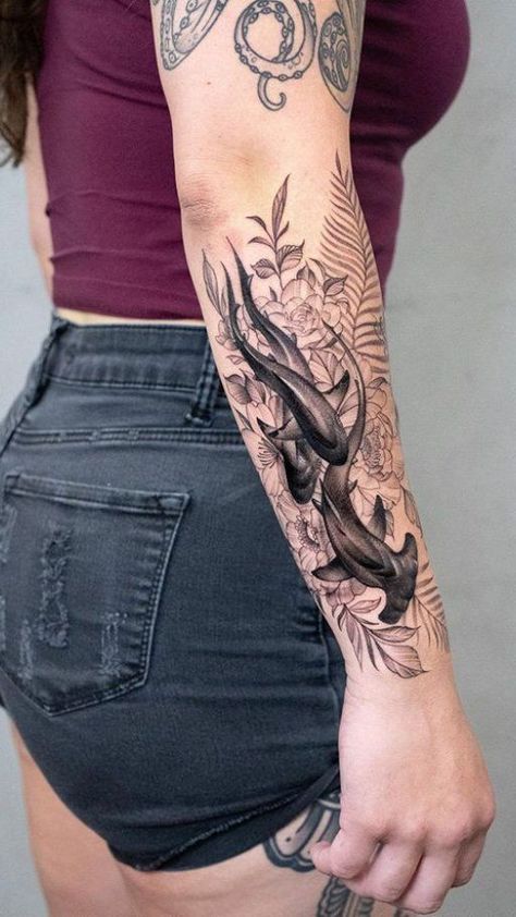 Dive into the deep with shark tattoo ideas. Explore designs that capture the strength and majesty of these fascinating ocean predators. Perspective Tattoos, Ocean Theme Tattoos, Predator Tattoo, Shark Tattoo Ideas, Ocean Sleeve Tattoos, Flower Spine Tattoos, Shark Tattoo, Bear Tattoos, Ocean Tattoos