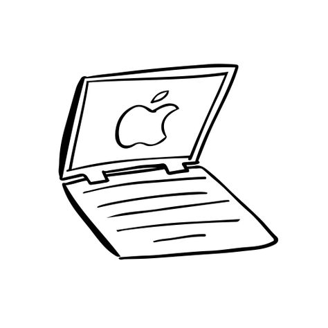 Icons: laptop, mac, mac laptop, macbook, macbook pro, macbook retina, notebook icon Macbook Drawing, Laptop Doodle, Laptop Drawing, Laptop Icon, Mac Notebook, Art App, Macbook Retina, Working Drawing, Apple Laptop