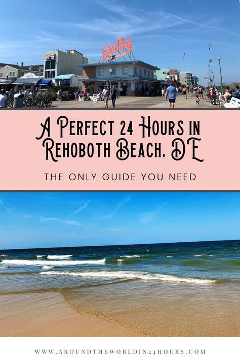 Looking for 24 hours of the best things to do in Rehoboth Beach, Delaware? Join me for a day of boardwalks, beaches, delicious food, and culture! #rehobothbeach #delaware Delaware Rehoboth Beach, Rehoboth Beach Delaware Boardwalk, Things To Do In Rehoboth Beach Delaware, Rehoboth Beach Delaware Aesthetic, Rehoboth Beach Boardwalk, Bethany Beach Delaware, Rehoboth Beach Delaware, Vacay Ideas, Fenwick Island