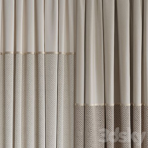 Set of curtains 109 - Curtain - 3D model Curtain Designs Modern, Curtains Holder, Luxury Curtains Living Room, Modern Draperies, Curtains Living Room Modern, British Interior, Gray Diamond, Luxury Curtains, Stylish Curtains