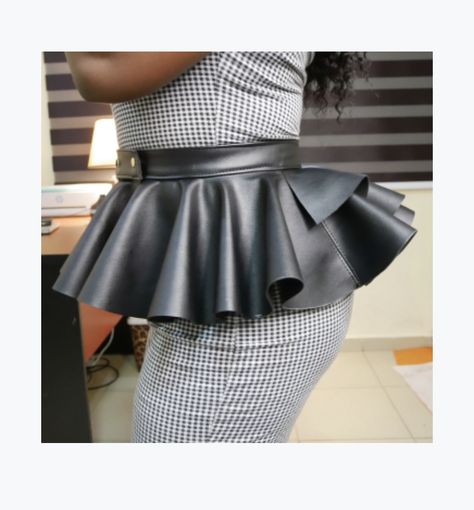 Detachable Peplum, Peplum Belt, Leather Peplum, Diy Belts, Peplum Skirt, Plus Size Sewing, Corset Dress, African Attire, Indian Outfits