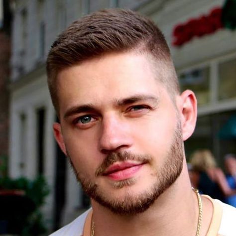 35 Best Crew Cut Hairstyles For Men (2021 Haircut Styles) Army Haircut, Military Haircuts Men, Crew Cut Hair, Very Short Hair Men, Crew Cut Haircut, Military Hair, Men Fade Haircut Short, Short Hair With Beard, Short Fade Haircut