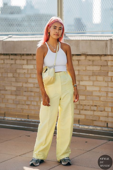 Michelle Li, Streetwear Fashion Summer, New York 2023, Street Style 2022, Scandi Fashion, 2020 Street Style, Nature Inspired Fashion, New York Summer, Summer Street Style