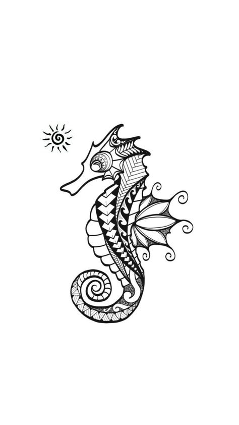 Seahorse Tattoo, Shells, Tattoos