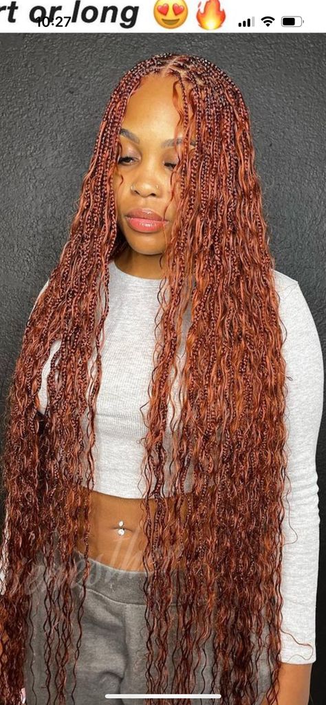 Curly Wig With Braids, Auburn Braids, Wig With Braids, Brown Curly Wig, Ginger Braids, Protective Hairstyles Braids, Protective Style, Curly Wig, Braided Hair