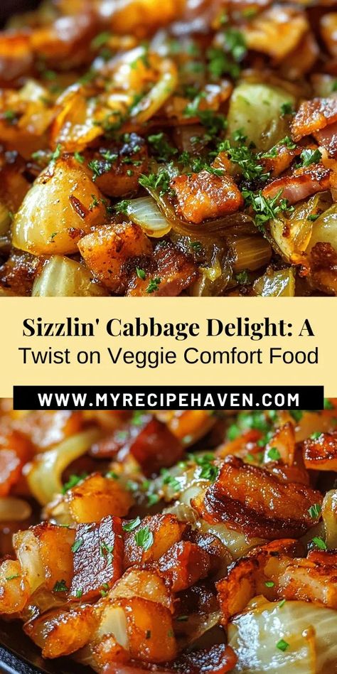 Discover the delicious Sizzlin' Cabbage Delight, a unique recipe that transforms everyday cabbage into a flavorful star dish. Combining tender cabbage, crispy bacon, and aromatic spices, this dish is both nutritious and satisfying. With a simple step-by-step guide, you'll learn how to prepare this delightful meal that showcases the versatility of cabbage. Perfect as a main course or side, it’s sure to impress your family and friends! Thai Cabbage, Cabbage With Bacon, Cabbage Varieties, Cabbage And Bacon, Unique Recipe, Cooking Instructions, Classic Dishes, Crispy Bacon, Unique Recipes