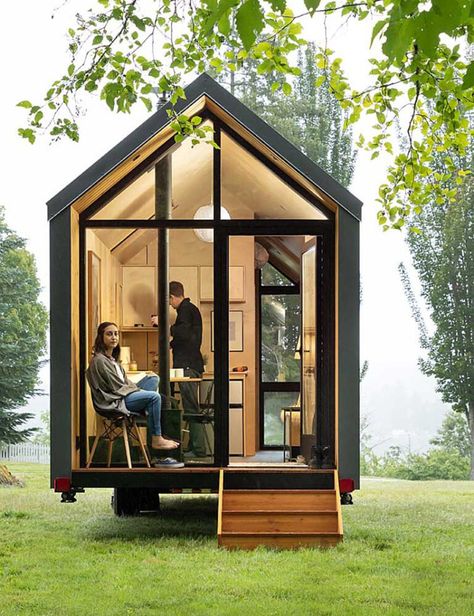 Window Place, Plywood Design, Tiny Office, Small Porch, Modern Shed, Kombi Home, Metal Siding, Backyard Shed, Cabin House