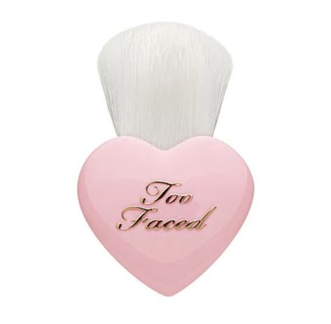 Too Faced Makeup Brushes, Too Faced Heart Blush, Cute Makeup Brushes, Blush Aesthetic, Too Faced Love Flush, Two Faced Makeup, Too Faced Blush, Bombshell Makeup, How To Apply Blush