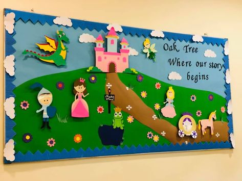 Prince And Princess Bulletin Board, Fairy Tales Bulletin Board, Fairytale Classroom Decorations, Fairy Tale Bulletin Board Ideas, Fairy Tale Bulletin Board, Fairytale Bulletin Board Ideas, Fairytale Classroom Theme, Fairy Tale Classroom Theme, Nursery Rhyme Decorations