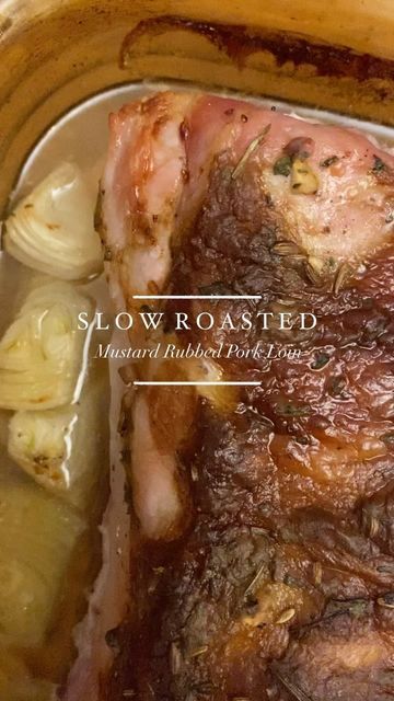 Diana Johnston on Instagram: "✨Mustard Rubbed Pork Roast✨ You will need a roast about 5-6 lbs for this recipe. I like to start it off low and slow and then raise the heat at the end for a crisp top. Mustard Rub: 2 tablespoons Dijon mustard 3 cloves of garlic, minced 1 tablespoon fennel seeds, crushed 1 tablespoon parsley, chopped 1 teaspoon salt 1/2 teaspoon black pepper Preheat oven to 275 degrees. Rub oil on pork loin. Mix all mustard rub ingredients together in a bowl to make a paste. Pla Pork Glaze, Dinner Inspiration, Fennel Seeds, Pork Loin, Roasting Pan, Roasted Potatoes, Pork Roast, Beef Stew, Dijon Mustard