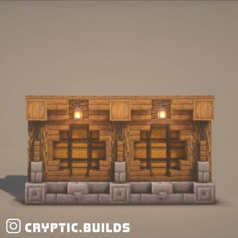 Minecraft House Window Ideas, Wall Design Minecraft House, Storage Wall Minecraft, Neither Base Minecraft, Minecraft Interior Wall Ideas, Wall Minecraft Designs Interior, Wall Design Minecraft Interior, Minecraft Interior Wall Design Ideas, Crafting Table Ideas Work Stations Minecraft