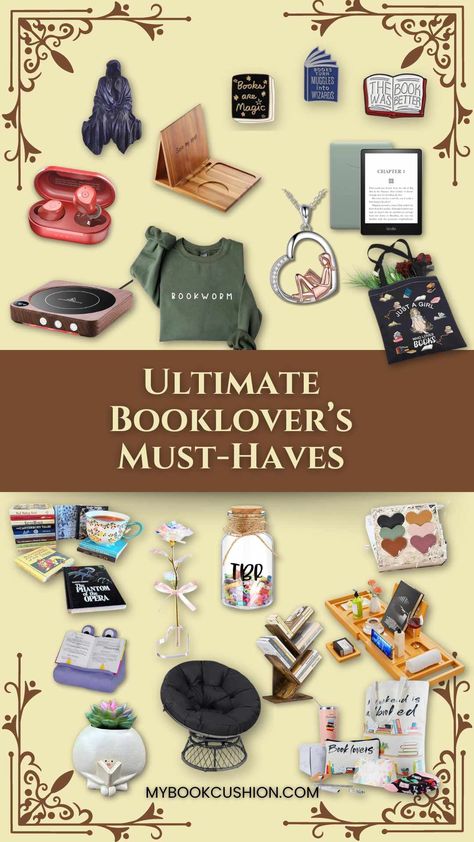 The Ultimate Book Lover’s Items : Must-Have Reading Accessories Bookworm Must Haves, Gifts For Book Readers, Book Club Gift Ideas, Personal Library Stamp, Book Lover Aesthetic, Book Lover Gift Ideas, Book Wizard, Reader Gifts, Literature Gifts