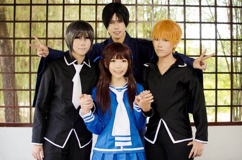 Fruits Basket Cosplay, Yui Horie, Kyo And Tohru, Group Cosplay, Couple Cosplay, Tohru Honda, Fruits Basket Anime, Event Planning Business, Fruits Basket