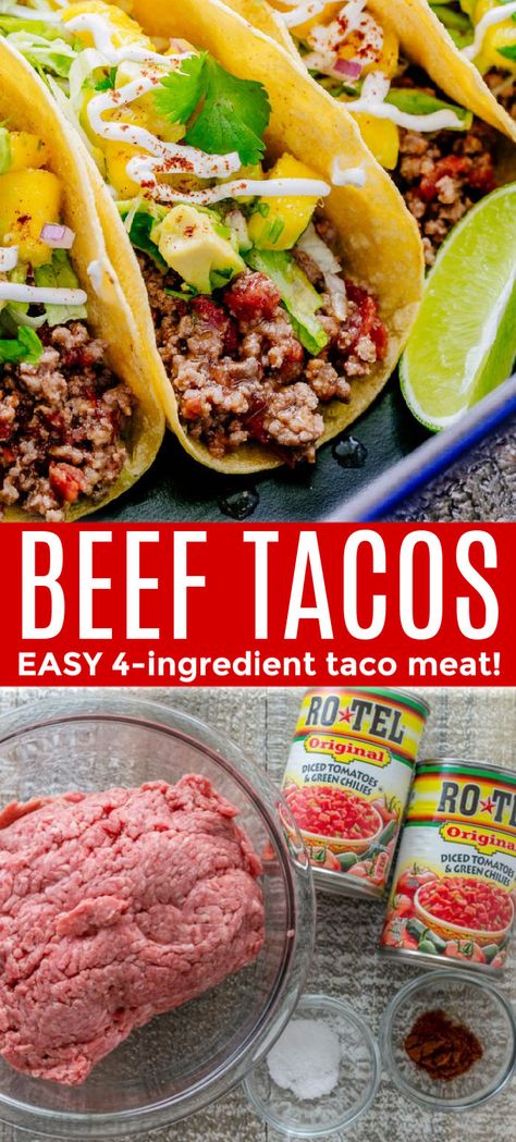 Recipes For Tacos Beef, Taco With Ground Beef, Keto Taco Recipes Ground Beef, Ground Meat Tacos Recipes, Tacos Ground Beef Recipe, Easy Tacos Beef, Ground Meat Taco Recipes, Easy Beef Tacos Recipes, Keto Beef Tacos