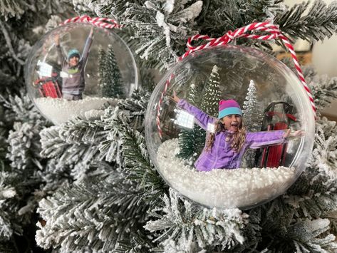 Snow globe ornaments diy