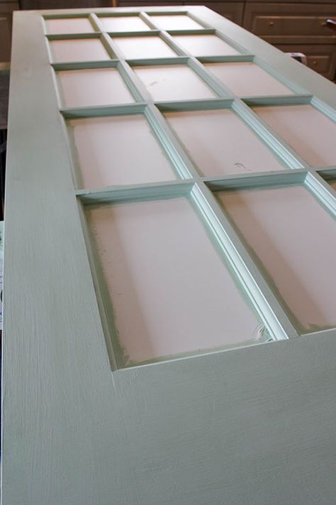 How to Paint a French Door Without Losing Your Mind | The Creek Line House Updated French Doors, Painted Interior French Doors, Interior French Door Ideas, Painting French Doors, French Doors Interior Office, Diy Exterior Door, Refinish Door, Beach House Door, Door Refinishing