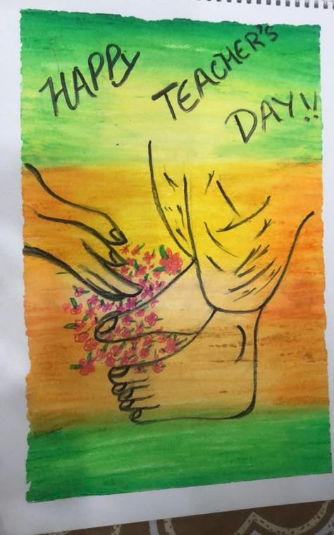 Teachers Day Article, Teacher Day Chart Ideas Creative, Happy Teachers Day Chart Ideas, Happy Teachers Day Painting, Teachers Day Art Drawing, Teachers Day Drawing For Kids, Teachers Day Sketch, Teachers Day Painting, Drawing For Teachers Day