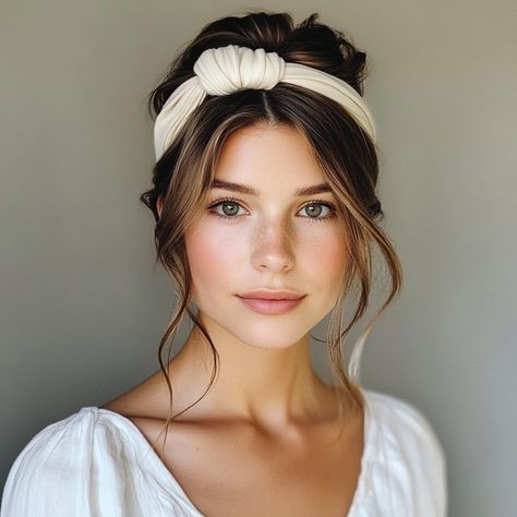 20 Chic Headband Hairstyles for Everyday and Special Occasions - Hair Guru Long Hair Headband Hairstyles, Updos With Headbands, Cute Headband Hairstyles, Hairstyles For Everyday, Second Day Hair, Egyptian Hairstyles, Coffee Brown Hair, Updo With Headband, Headbands For Short Hair