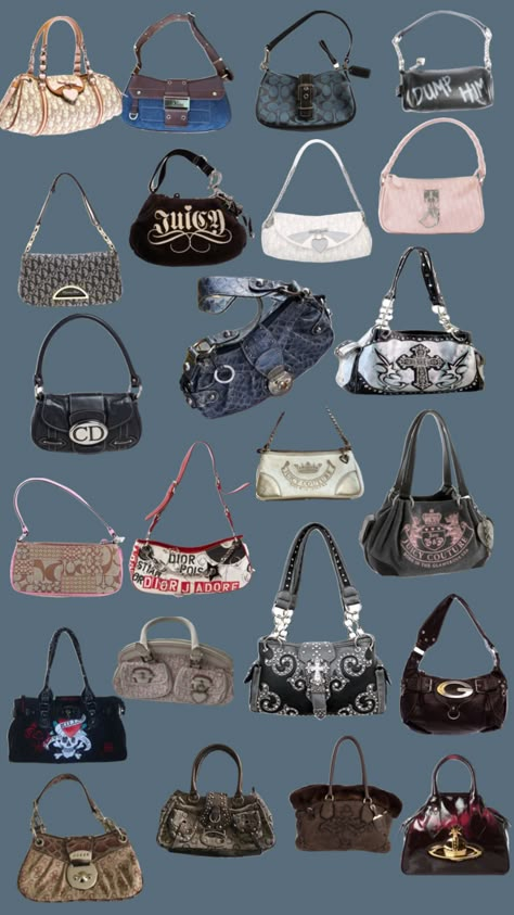 90s Bags Handbags, Vintage Bag Collection, Early 2000s Purses, Y2k Coach Bag, 2000s Handbags, 2000 Handbags, Thrift Bags, Bags 2000s, 90s Bags