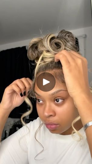 72K views · 5.6K reactions | Quick and easy updo style😍⁣⁣
⁣⁣
Love this messy updo by @mxamay💛⁣
She used clip ins that blended perfectly with her hair color to create the ponytail 👏🏾 Perfect look to wear to the living room today👌🏾⁣ Such a cute way to extend the life of a silk press or blowout 🔥⁣
⁣⁣
Would your rock it?✨ voiceofhair⁣⁣
⁣⁣
#updo #messybuns #weddignhair #bridesmaidhair #curlybun #ponytails #silkpress #hairtutorials #curlybun #bangs #bridalhairstyles #silkpressedhair #blondebombshell #thanksgivinghair | VoiceOfHair ®️ Messy Updo Wig Black Women, Updo Hairstyles Bun, Pin Curl Ponytail Updo Black Hair, Swoop Updo, Messy Updo Black Women, Bang And Ponytail, Volume Updo, Messy Side Bun, Curled Ponytail