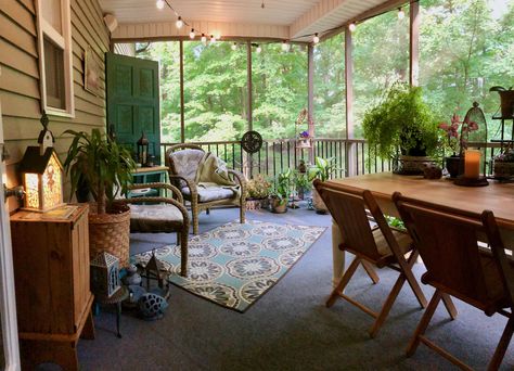 Screened porch in our Missouri house Screened Porches, 3 Season Room, Homeschool Room, Sunrooms, Screened In Porch, Screened Porch, Porch Ideas, Missouri, Porch