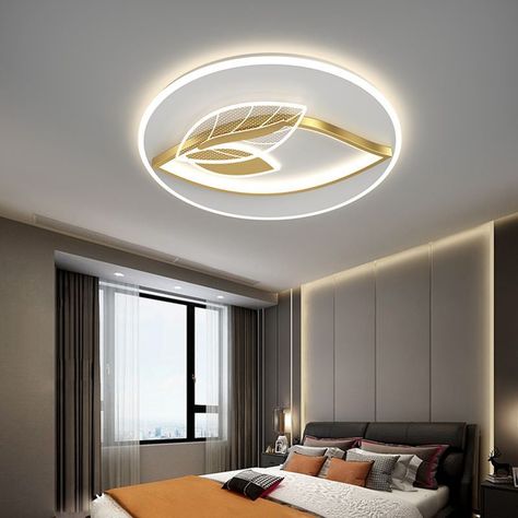 Bedroom Accents, Minimalist Ceiling Light, Small Bedroom Ideas For Couples, Modern Ceiling Lights, New Ceiling Design, Modern Led Ceiling Lights, Ceiling Design Bedroom, Bedroom Wallpaper, Lights Ceiling