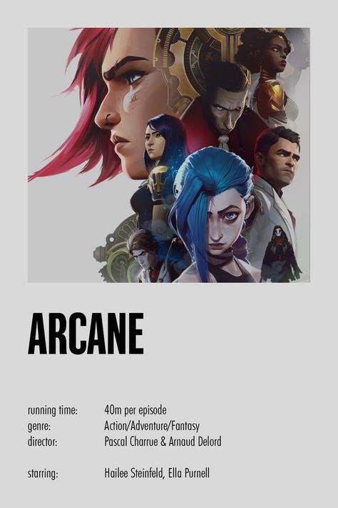 Arcane Series, Polaroid Poster, Series Movies, Wall Collage, Film, Movie Posters, Anime, Film Posters