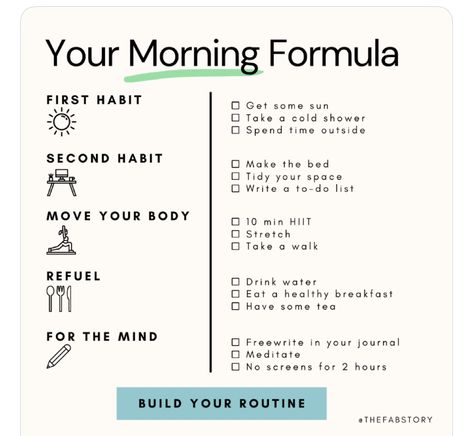 Healthy Schedule Life, Daily Menu Ideas, Morning Menu Routine, Daily Routine Schedule Template, Daily Routine Schedule, Daily Routine Planner, Morning Routine Checklist, Week Schedule, Mental Health Facts