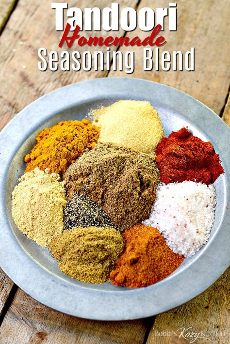 Tandoori Seasoning Recipe, Tandoori Recipes, Homemade Seasoning, Spice Blends Recipes, Julie Blanner, Spice Mix Recipes, Homemade Spice Blends, Tandoori Masala, Homemade Spices