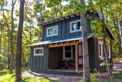 Home Office For 2, Office For 2, Tiny House Building, Tiny House Towns, Best Home Office, Tiny House Blog, High Windows, Tiny House Plan, Casa Container