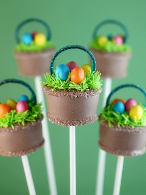 Easter Cake Pop, Cake Pop Ideas, Easter Basket Cake, Easter Cake Pops, Basket Cake, Pop Ideas, Basic Cake, Cake Pop Recipe, Easter Baking