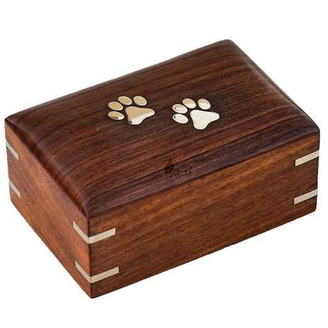 INTAJ Handmade Rosewood Pet Urns for Dogs Ashes, Wooden Urn for Ashes, Handcrafted Urns for Dogs, Cats & Pets Ashes. Memorial Keepsake Funeral Urn Box (Two Paws, L- 8 x 6 x 3.5) $69.99 Wood Pet Urn, Wooden Pet Urn, Cremation Boxes, Pet Urns Dogs, Dog Urns, Wood Urn, Wooden Urn, Urn For Ashes, Workbench Plans