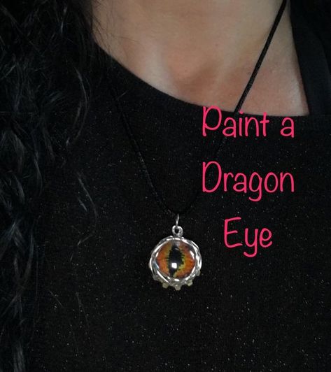 How to Make a Dragon Eye: 7 Steps (with Pictures) Dragon Necklaces, Dragon Eye Necklace, Diy Dragon, Make A Dragon, Dragon Necklace, Dragon Eye, Youtube I, A Dragon, Eye Jewelry