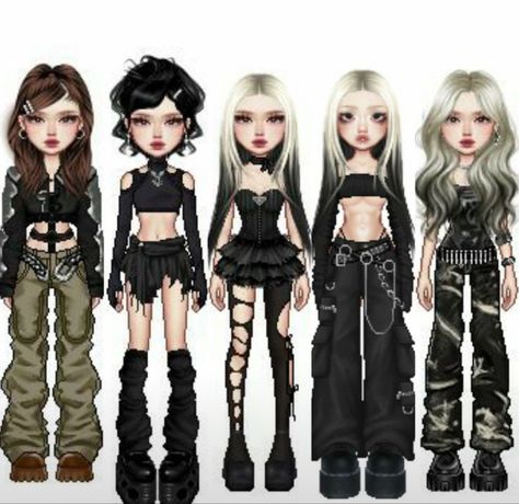 Everskies Group Outfits, Group Outfit Ideas, Toy Costumes, Dance Style Outfits, Performance Outfits, Bratz Inspired Outfits, Preformance Outfits, Dancers Outfit, Virtual Fashion