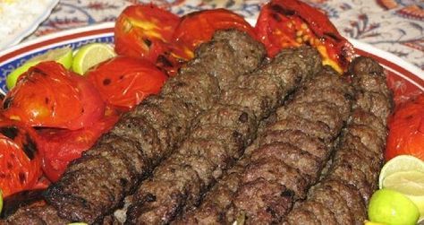 Sheesh kabab with lamb meat