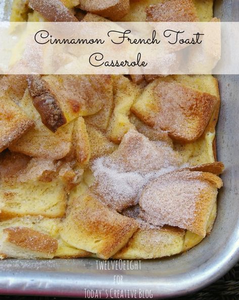 Cinnamon French Toast Casserole | TodaysCreativeBlog.net Great for Back to School Mornings Cinnamon French Toast Casserole, Strawberry French Toast Casserole, Berry French Toast Casserole, Gluten Free French Toast, Crockpot French Toast, Pumpkin French Toast Casserole, French Toast Casserole Easy, French Toast Casserole Recipes, Pumpkin French Toast